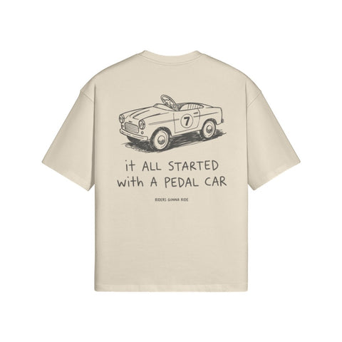 T-Shirt PEDAL CAR Rückseite Apricot