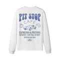 Longsleeve PIT STOP CAFE Rückseite White