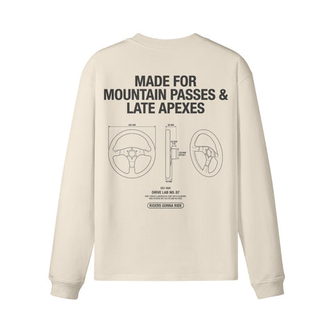 Longsleeve MOUNTAIN PASSES Rückseite Rice Apricot