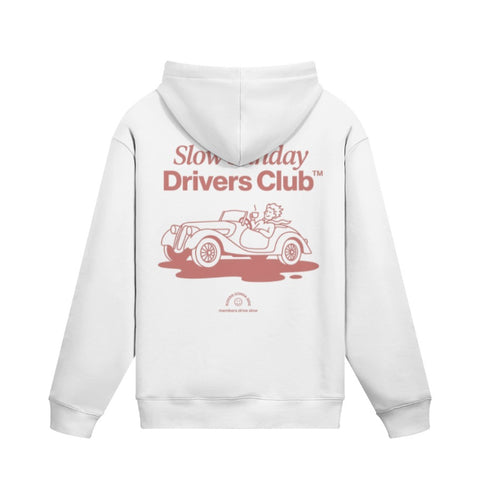 Hoodie SLOW SUNDAY DRIVERS CLUB Rückseite White