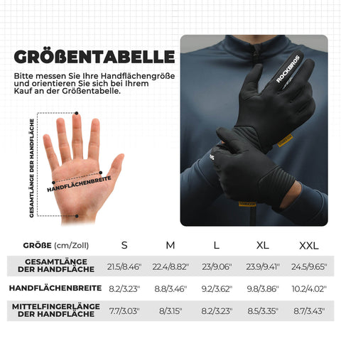 ROCKBROS Fahrradhandschuhe Touchscreen-fähig mit SBR-Polsterung - RIDERS GONNA RIDE®