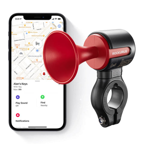 ROCKBROS Fahrradklingel Elektrisch 120dB Ton IPX5 Wasserschutz Smartphone Tracking - RIDERS GONNA RIDE®