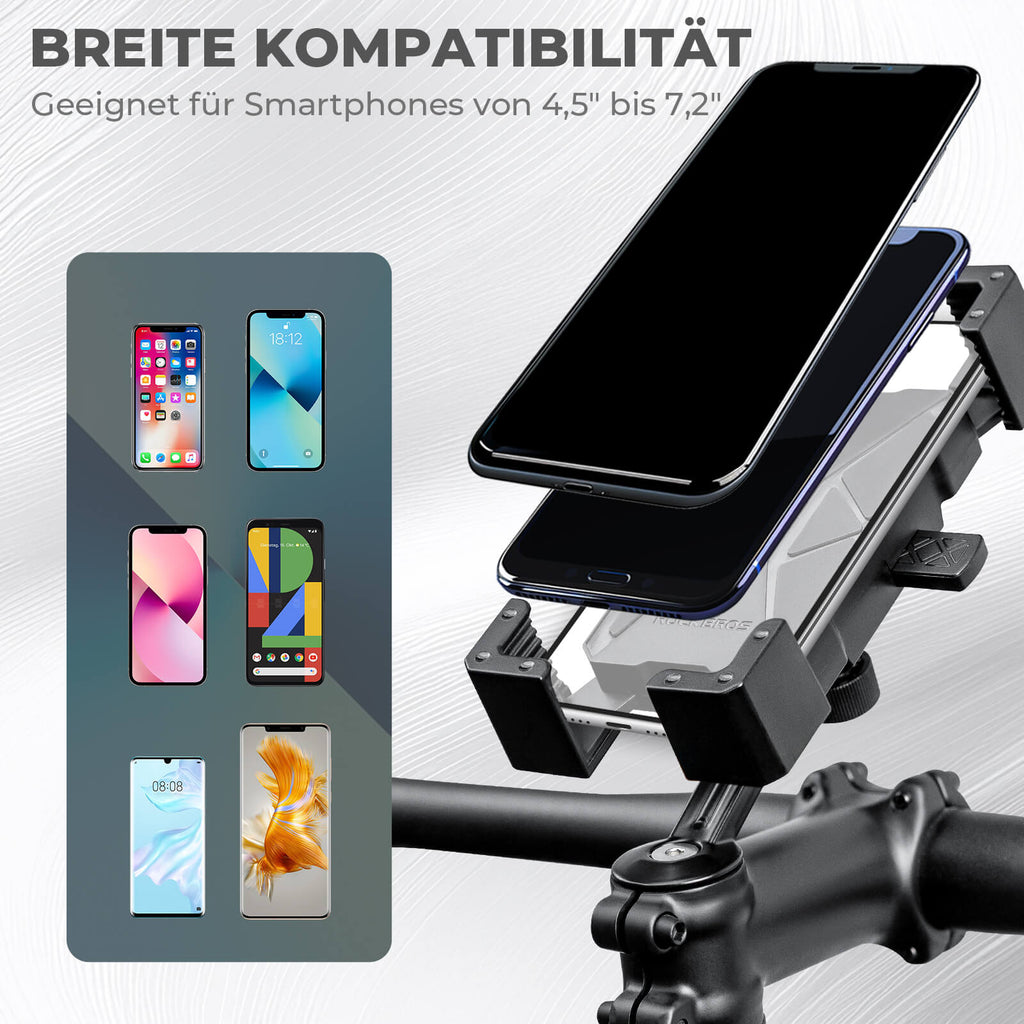 Fahrrad Handyhalterung 360° Drehbar für Handy 4.5~7.2" - RIDERS GONNA RIDE®