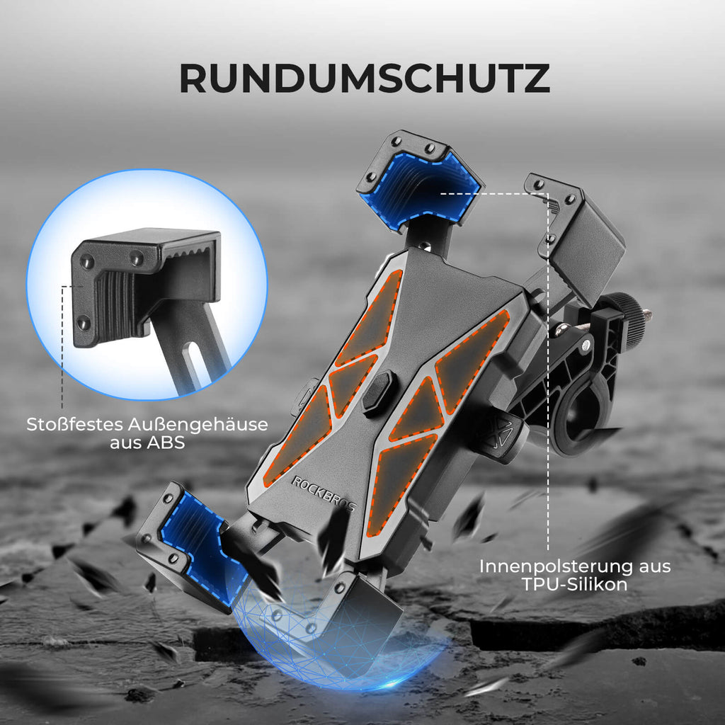 Fahrrad Handyhalterung 360° Drehbar für Handy 4.5~7.2" - RIDERS GONNA RIDE®