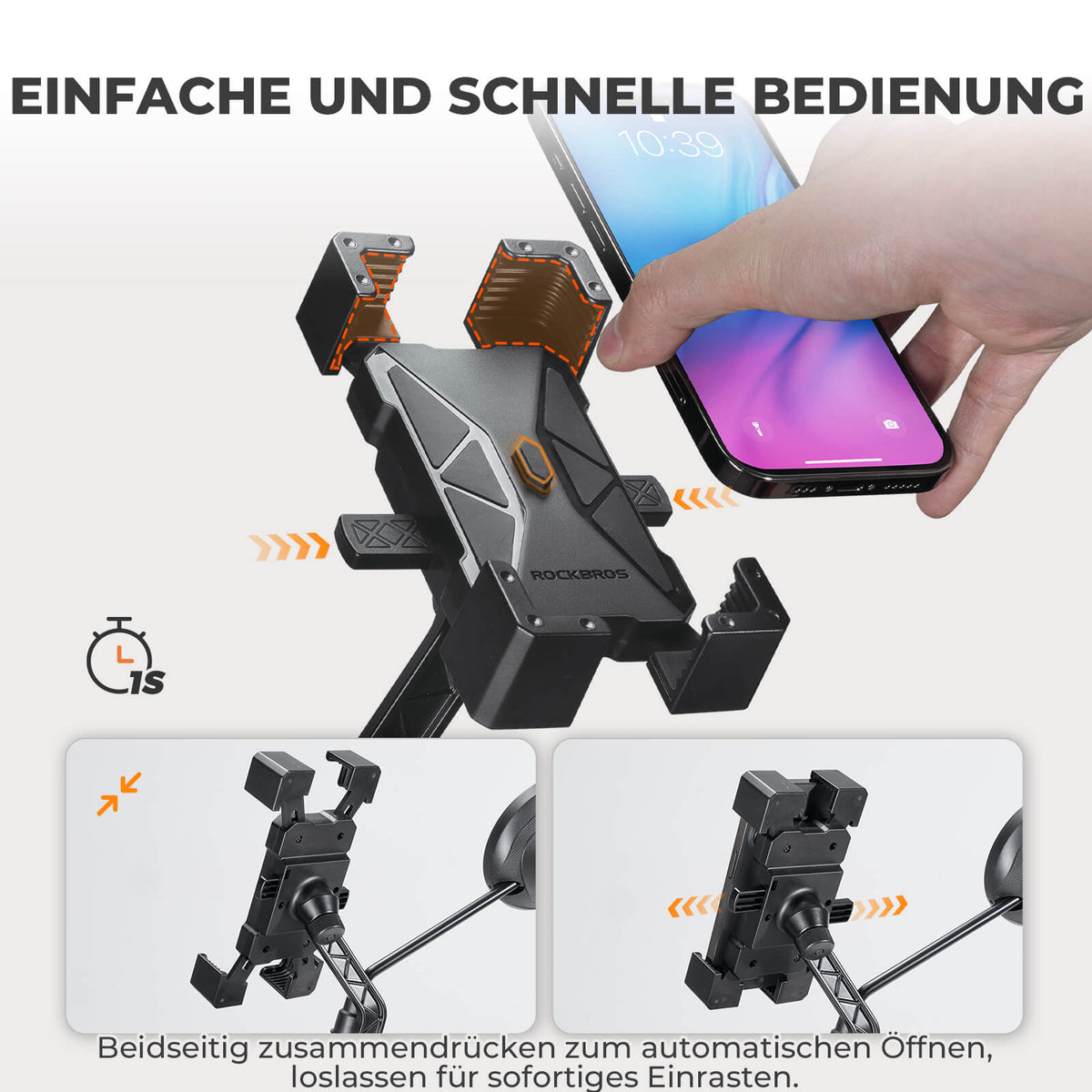 Fahrrad Handyhalterung 360° Drehbar für Handy 4.5~7.2" - RIDERS GONNA RIDE®