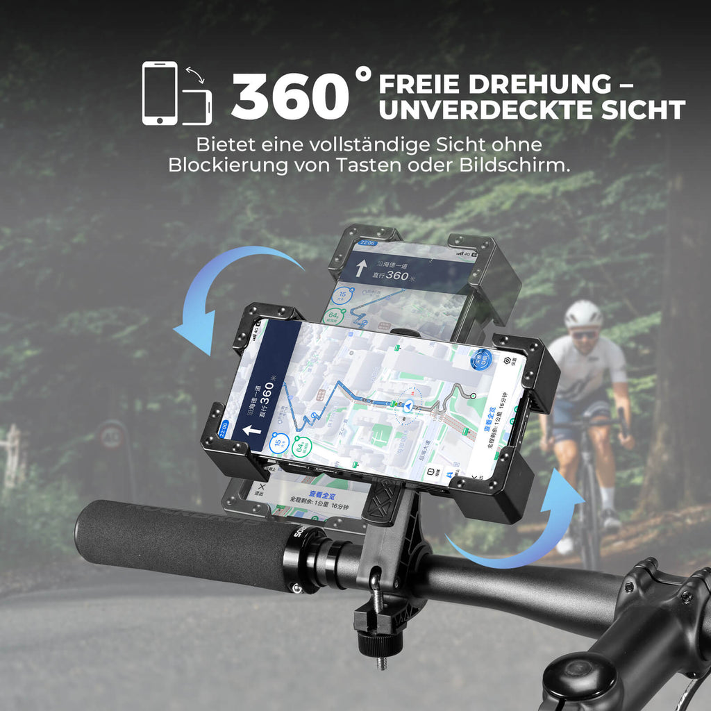 Fahrrad Handyhalterung 360° Drehbar für Handy 4.5~7.2" - RIDERS GONNA RIDE®
