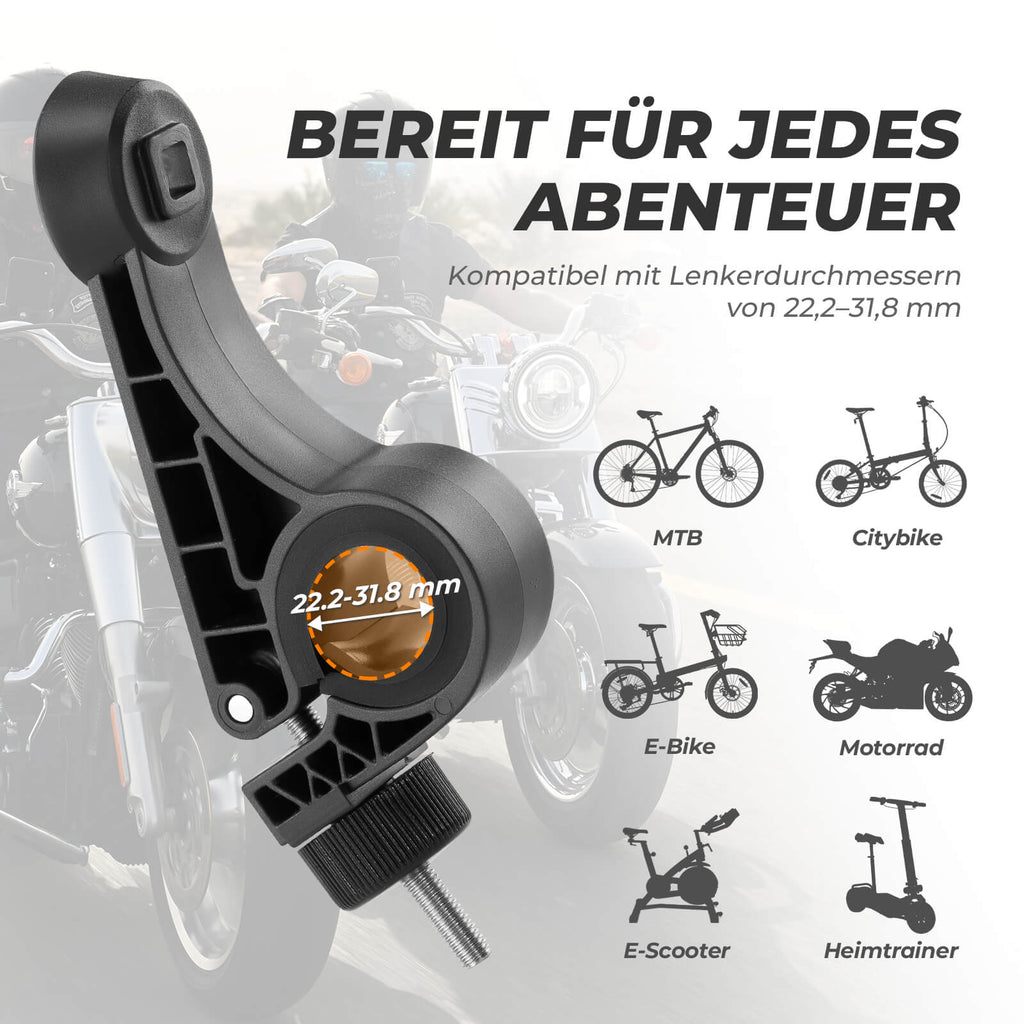 Fahrrad Handyhalterung 360° Drehbar für Handy 4.5~7.2" - RIDERS GONNA RIDE®