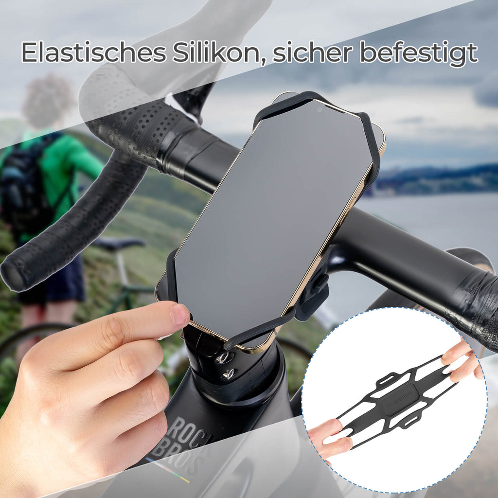 Fahrrad Handyhalterung Stoßdämpfend Kratzfest für 4"-7" Handy - RIDERS GONNA RIDE®