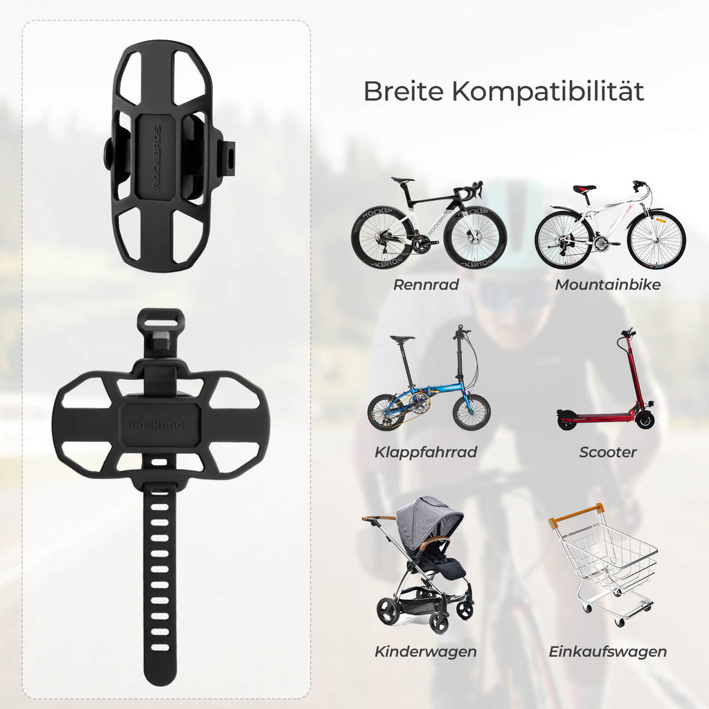 Fahrrad Handyhalterung Stoßdämpfend Kratzfest für 4"-7" Handy - RIDERS GONNA RIDE®