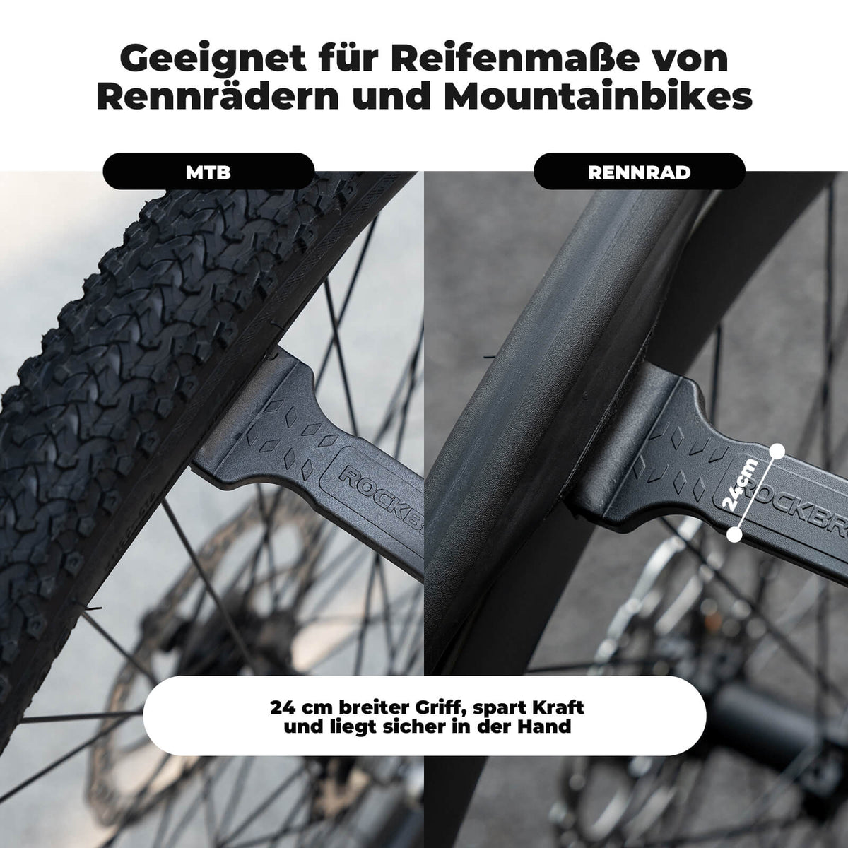 Fahrrad 2-IN-1 Reifenheber Fahrradwerkzeug Tragbar - RIDERS GONNA RIDE®