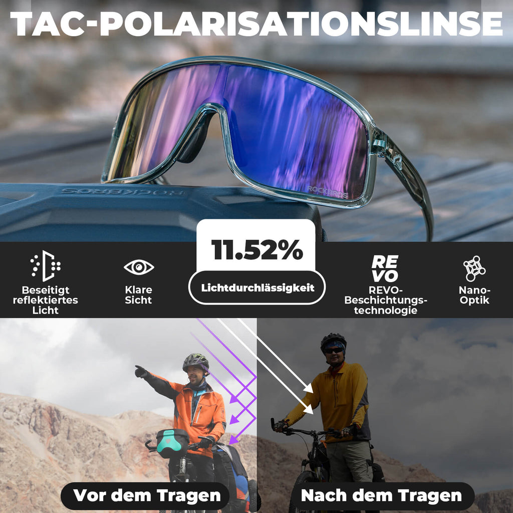 Fahrradbrille Polarisiert Sonnenbrille UV400-Schutz – SHOWDOW Serie - RIDERS GONNA RIDE®