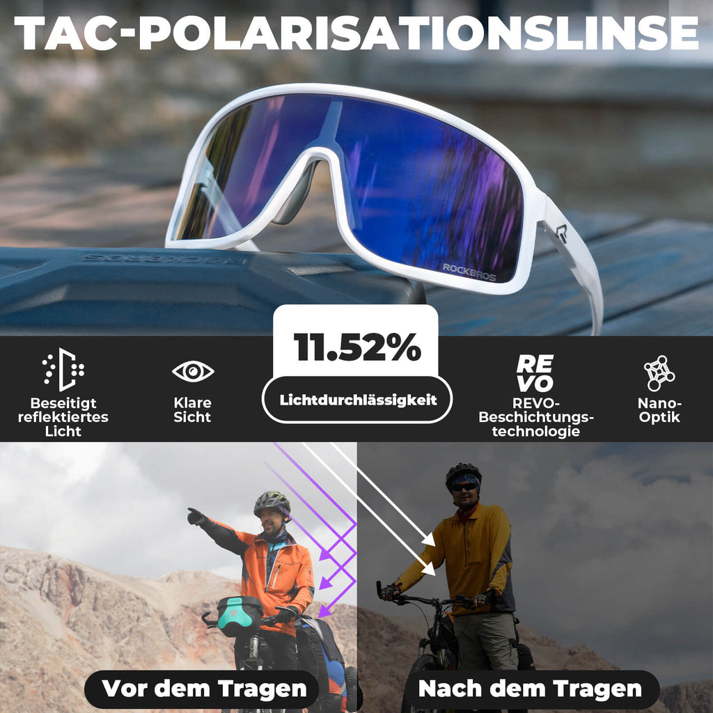 Fahrradbrille Polarisiert Sonnenbrille UV400-Schutz – SHOWDOW Serie - RIDERS GONNA RIDE®