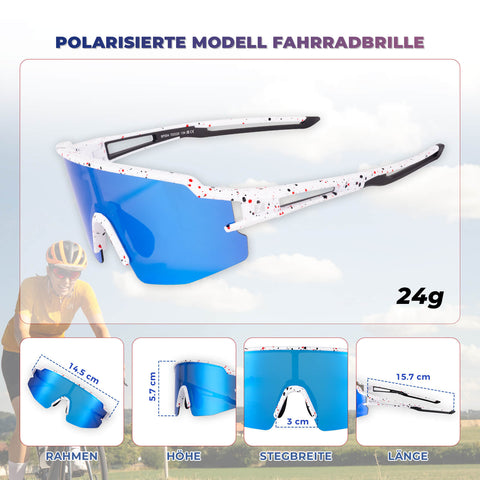 ROCKBROS Fahrradbrille Polarisiert Sportbrille winddichte Sonnenbrille UV400 Schutz - RIDERS GONNA RIDE®