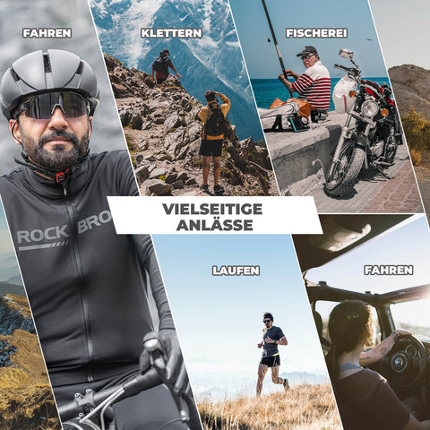 ROCKBROS Fahrradbrille Polarisiert Sportbrille winddichte Sonnenbrille UV400 Schutz - RIDERS GONNA RIDE®