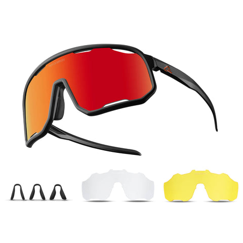 ROCKBROS Fahrradbrille Polarisierte Sonnenbrille UV-Schutz Wechsel-Nasenpads Damen/Herren - RIDERS GONNA RIDE®