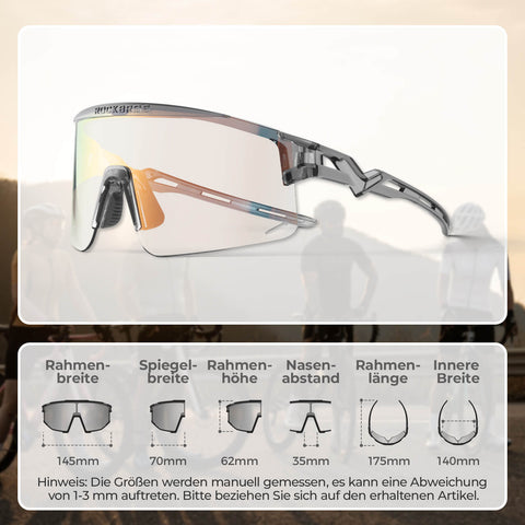 ROCKBROS Fahrradbrille Selbsttönend/Polarisiert Winddicht UV-Schutz - RIDERS GONNA RIDE®