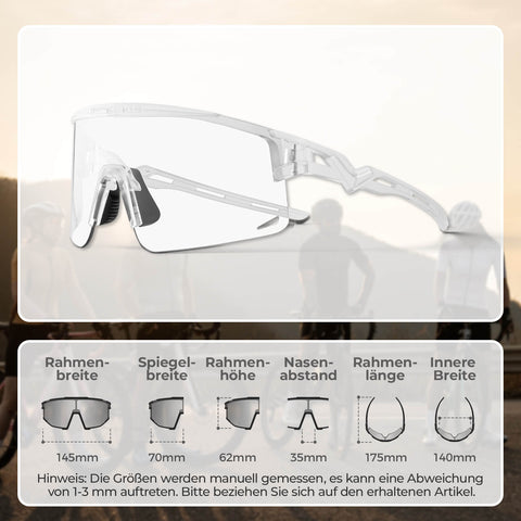 ROCKBROS Fahrradbrille Selbsttönend/Polarisiert Winddicht UV-Schutz - RIDERS GONNA RIDE®