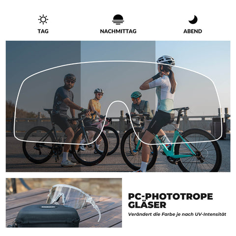 ROCKBROS Fahrradbrille Selbsttönend/Polarisiert Winddicht UV-Schutz - RIDERS GONNA RIDE®