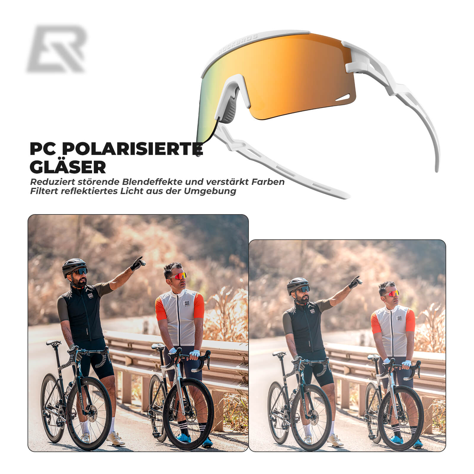 ROCKBROS Fahrradbrille Selbsttönend/Polarisiert Winddicht UV-Schutz - RIDERS GONNA RIDE®