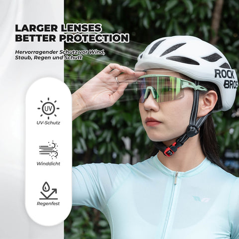 ROCKBROS Fahrradbrille Selbsttönend/Polarisiert Winddicht UV-Schutz - RIDERS GONNA RIDE®