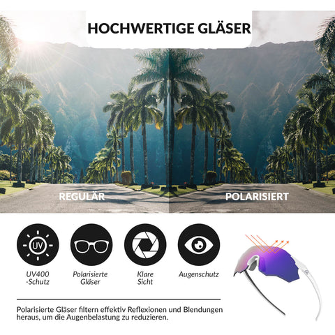 fahrradbrille klare gläser ROCKBROS Fahrradbrille Verspiegelte Gläser UV400-Schutz Ohne Rahmen -SWIFT