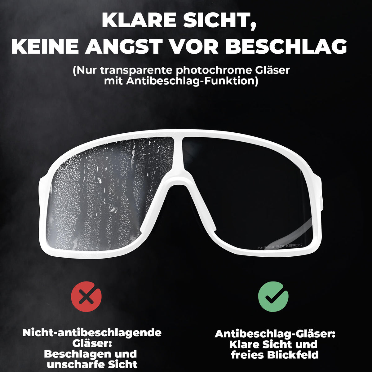 Anti-Beschlag Sonnenbrille Selbsttönend – SHOWDOW Serie - RIDERS GONNA RIDE®
