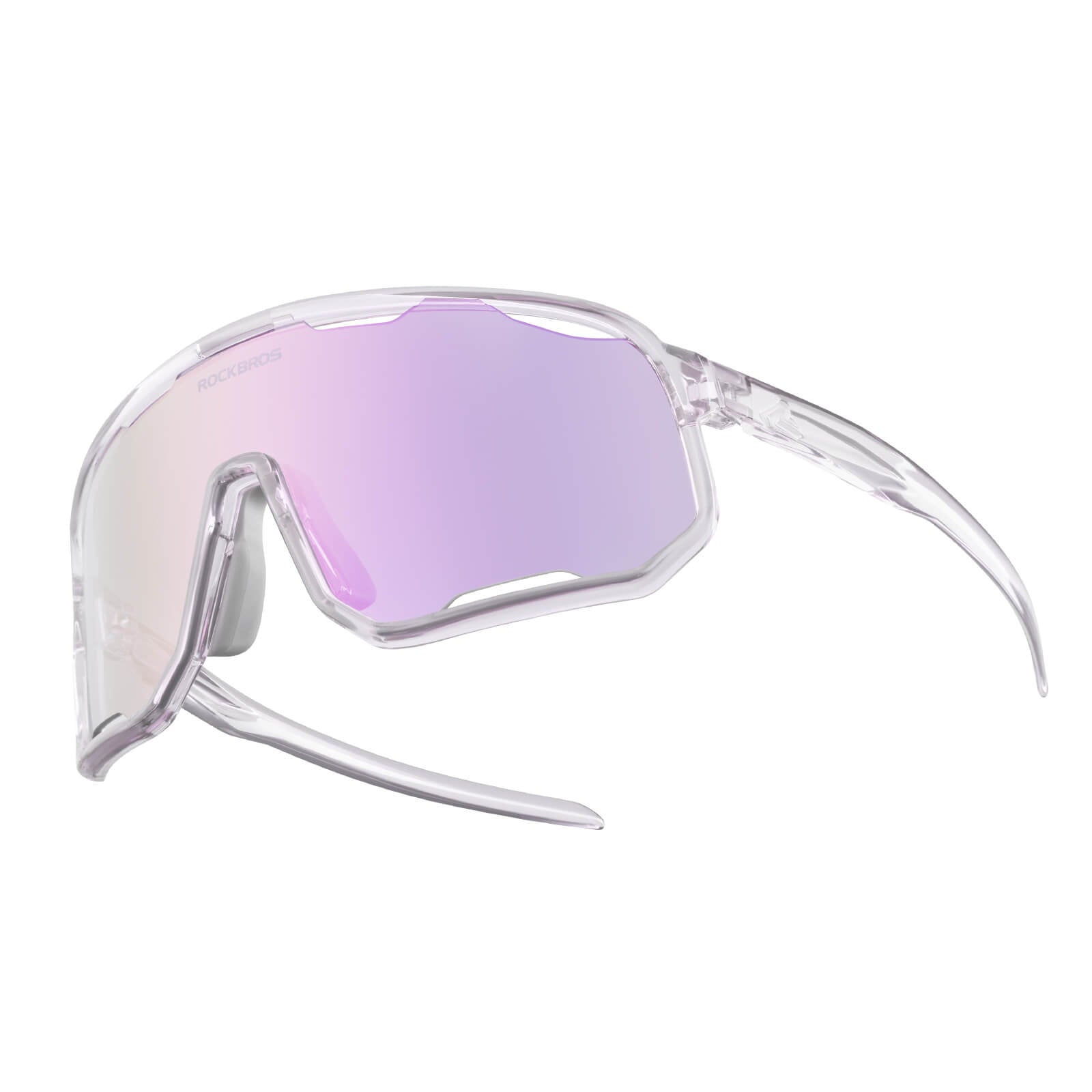 ROCKBROS Fahrradbrille Selbsttönende Sonnenbrille UV-Schutz Wechsel-Nasenpads Damen/Herren