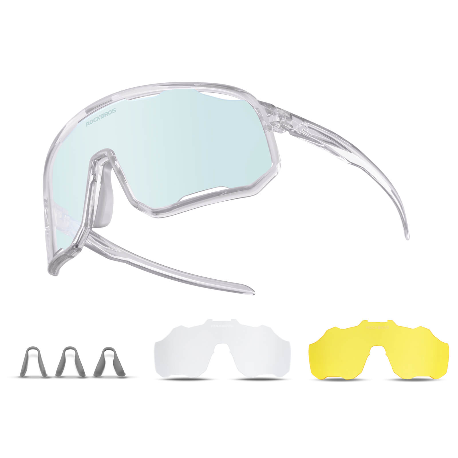ROCKBROS Fahrradbrille Selbsttönende Sonnenbrille UV-Schutz Wechsel-Nasenpads Damen/Herren - RIDERS GONNA RIDE®