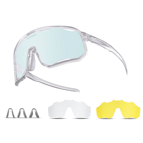 ROCKBROS Fahrradbrille Selbsttönende Sonnenbrille UV-Schutz Wechsel-Nasenpads Damen/Herren - RIDERS GONNA RIDE®