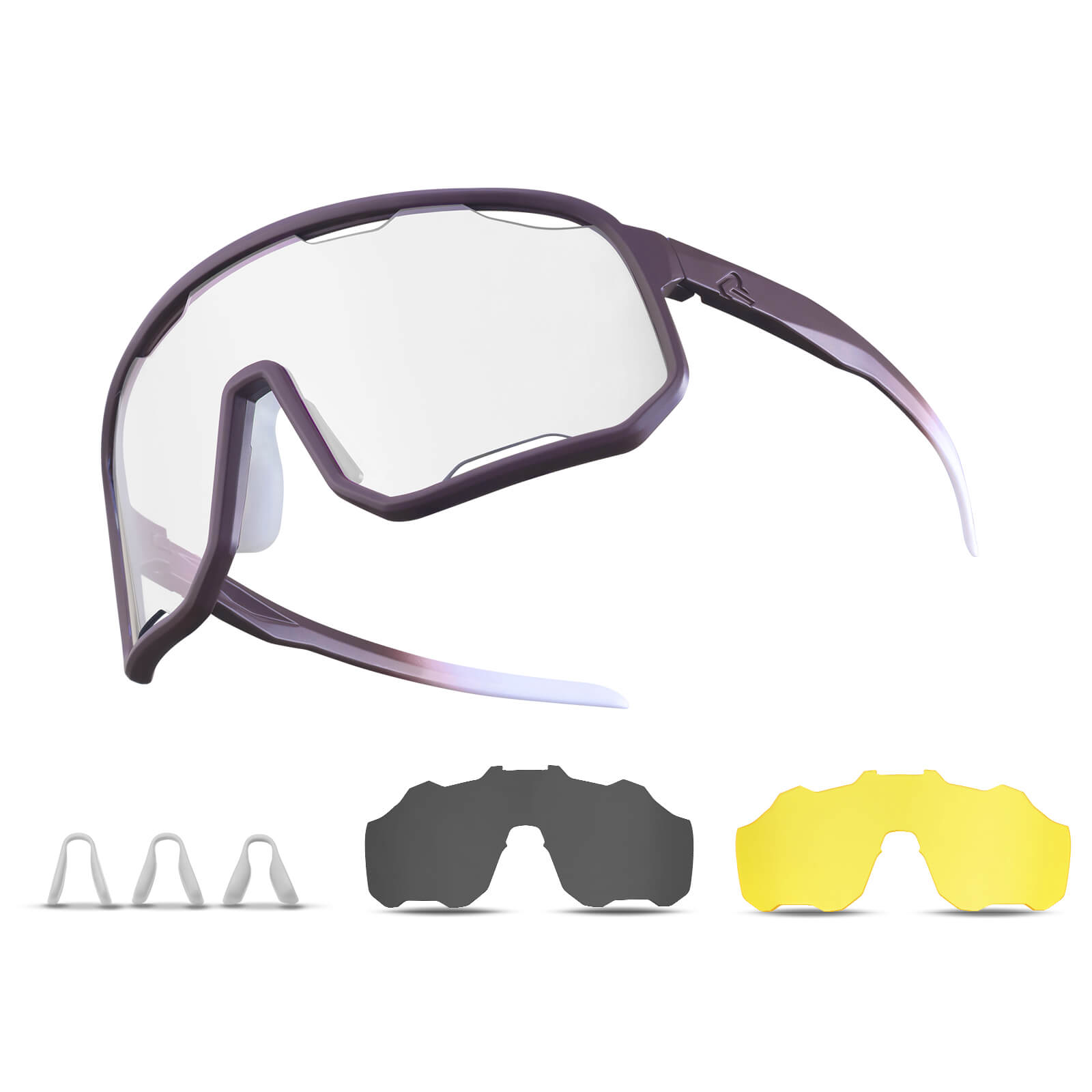 ROCKBROS Fahrradbrille Selbsttönende Sonnenbrille UV-Schutz Wechsel-Nasenpads Damen/Herren - RIDERS GONNA RIDE®