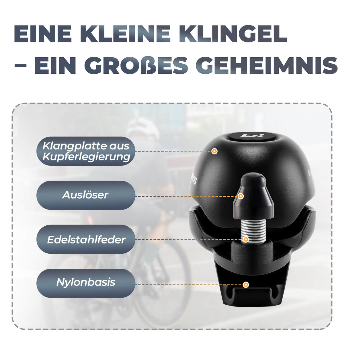 Fahrradklingel 360-Grad-Drehung für 22-34mm Lenker - RIDERS GONNA RIDE®