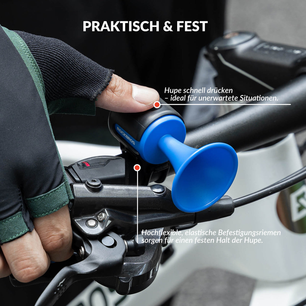 Fahrradklingel Elektrisch 120dB Ton IPX4 Wasserschutz Kinder/Erwachsene - RIDERS GONNA RIDE®