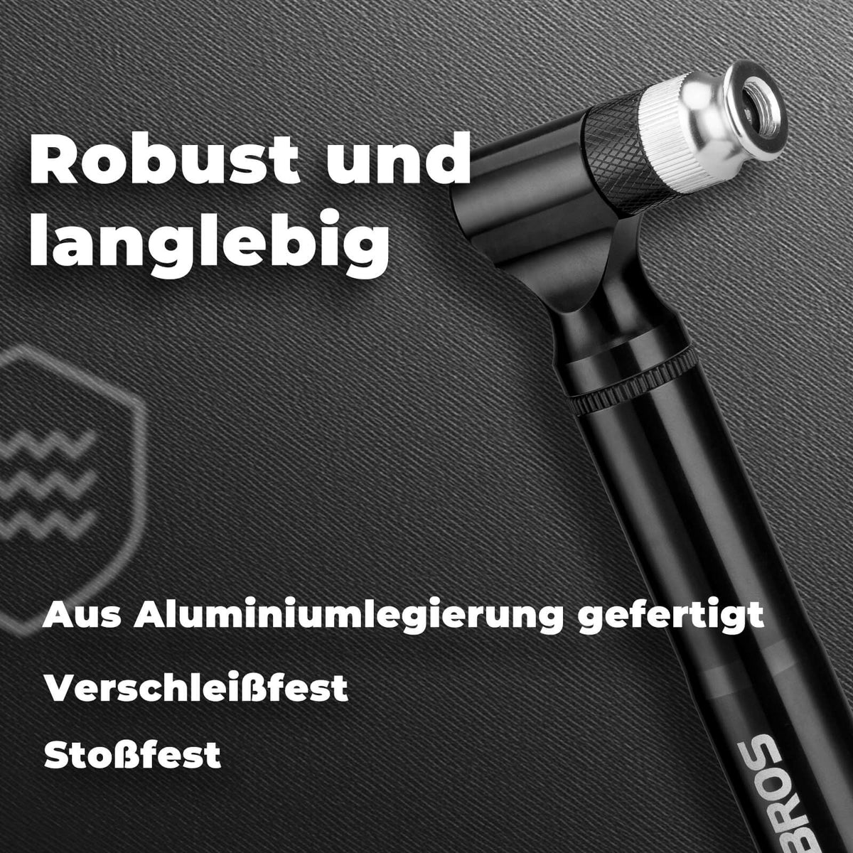 Fahrradpumpe 130PSI Tragbar mit Halterung Presta & Schrader Ventile - RIDERS GONNA RIDE®