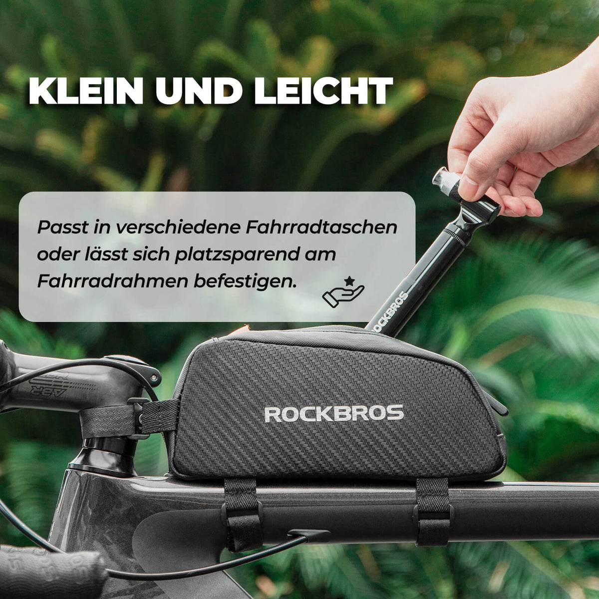 Fahrradpumpe 130PSI Tragbar mit Halterung Presta & Schrader Ventile - RIDERS GONNA RIDE®