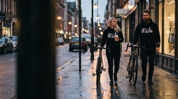RGR Streetwear Hoodie in der Stadt