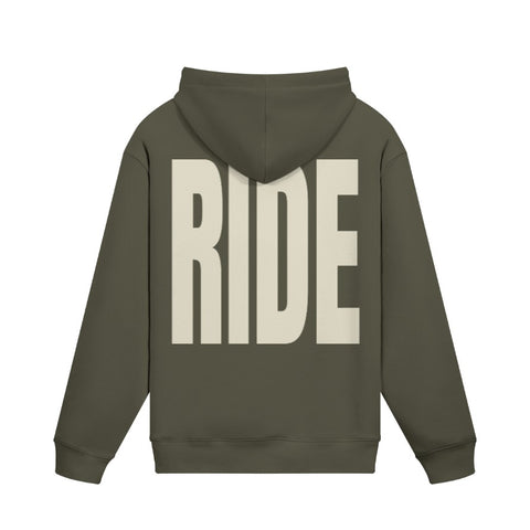 Hoodie RIDE Rückseite Charcoal Grey