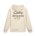 Hoodie SUNDAY COFFEE RACER Rückseite Rice Apricot