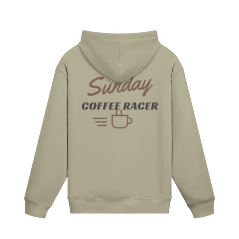 Hoodie SUNDAY COFFEE RACER Rückseite Camel