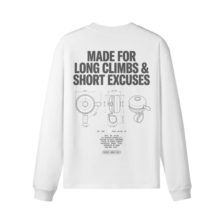 Longsleeve LONG CLIMBS Rückseite White