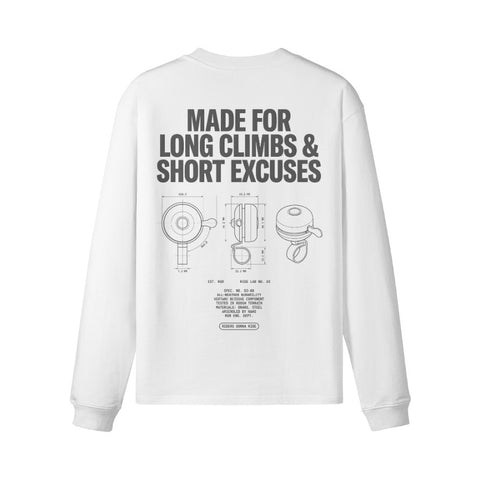 Longsleeve LONG CLIMBS Rückseite White