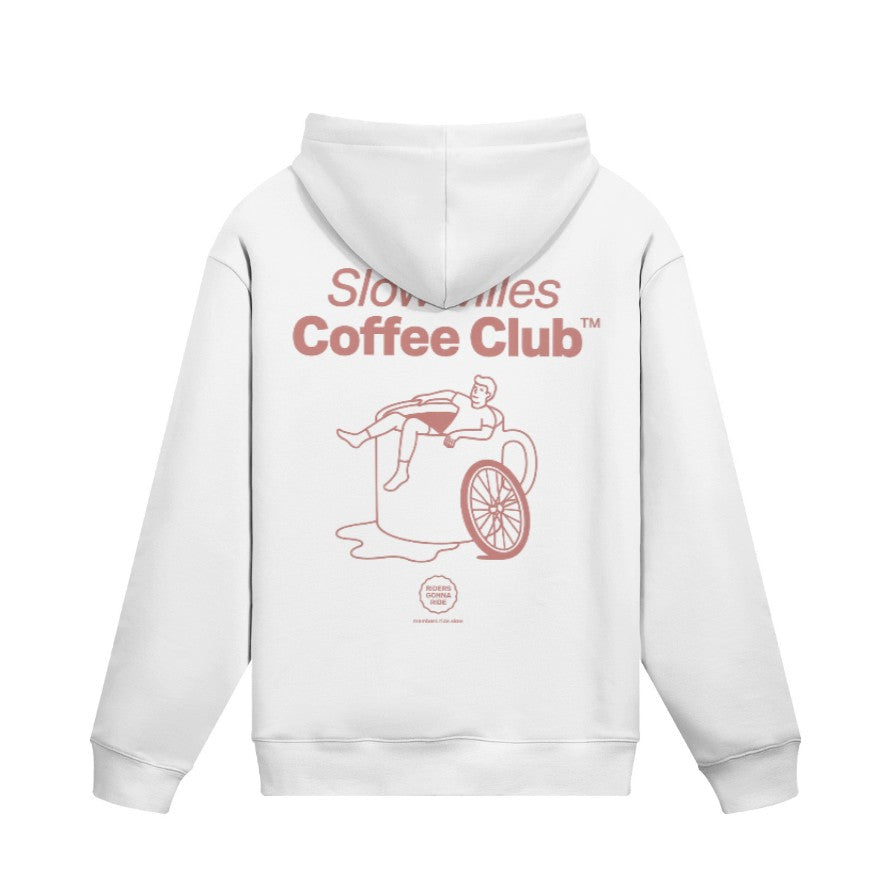 Hoodie SLOW MILES COFFEE CLUB Rückseite White