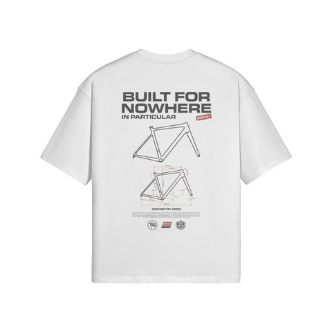 T-Shirt BUILT FOR NOWHERE Rückseite White