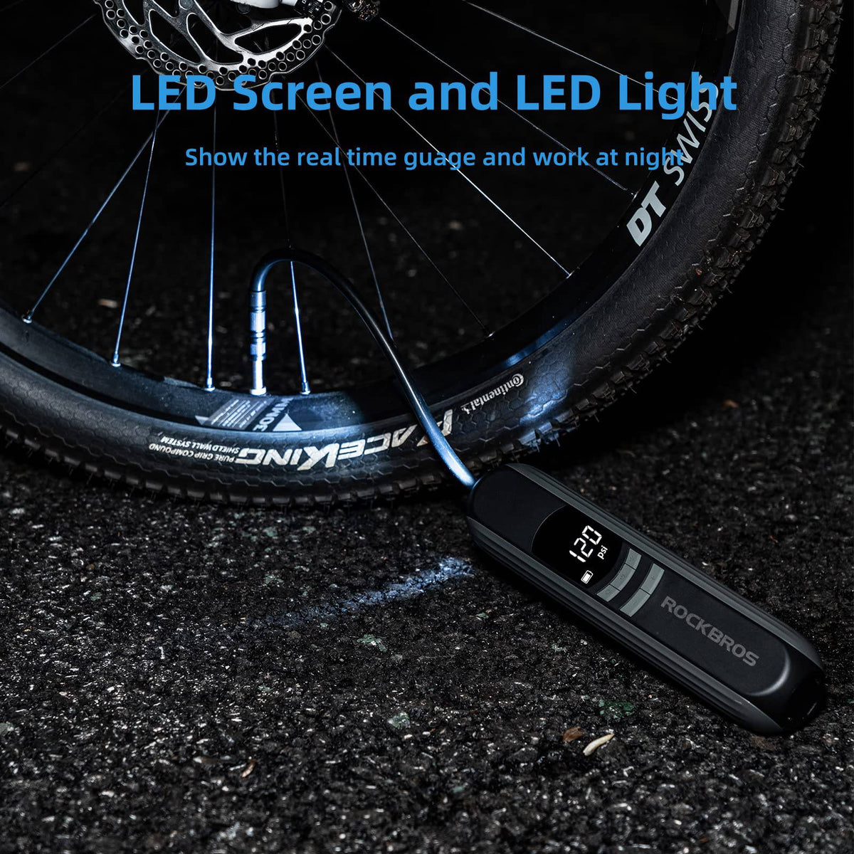 A10 Fahrradpumpe Elektrisch Luftpumpe 150PSI - RIDERS GONNA RIDE®