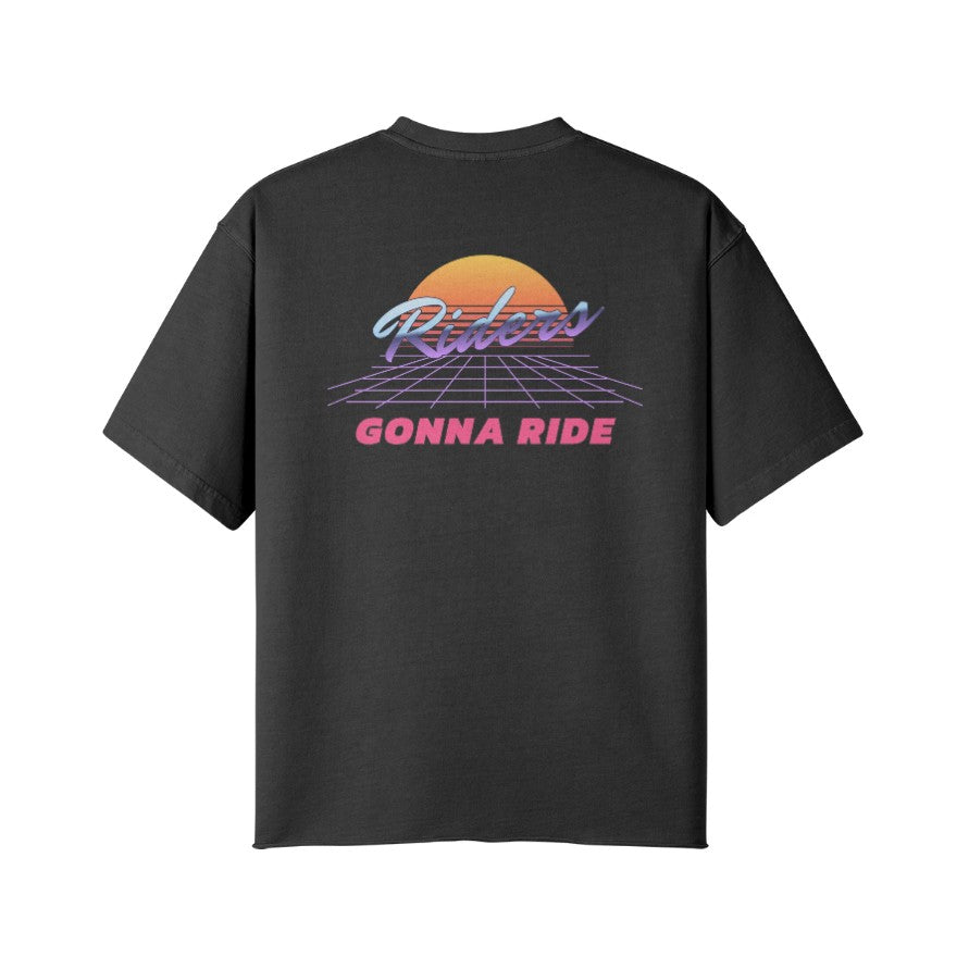T-Shirt 80s Rückseite Faded Black