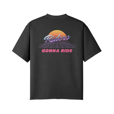T-Shirt 80s Rückseite Faded Black