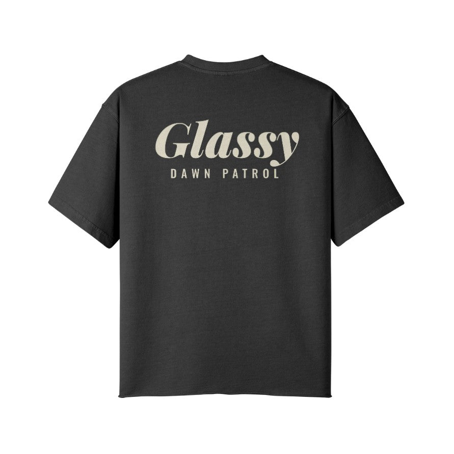T-Shirt GLASSY Rückseite Faded Black