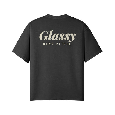 T-Shirt GLASSY Rückseite Faded Black