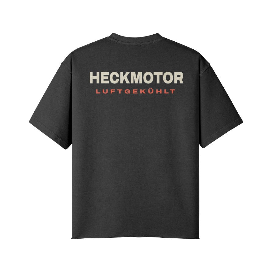 T-Shirt HECKMOTOR Rückseite Faded Black