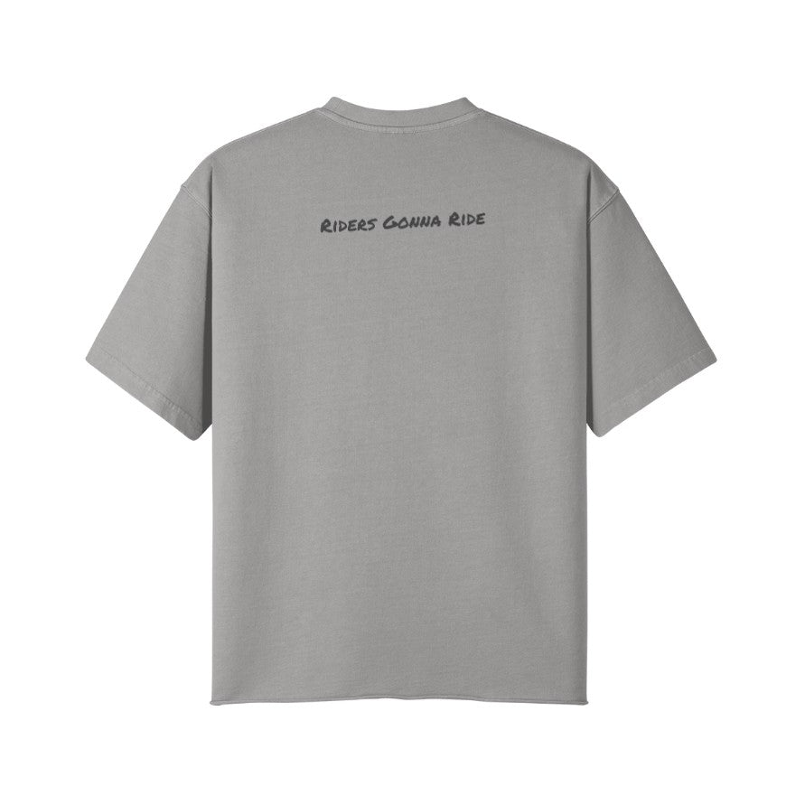 T-Shirt RIDERS ONLY Rückseite Light Gray