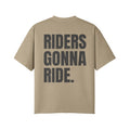 T-Shirt RIDERS GONNA RIDE Rückseite Khaki